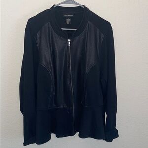 Lane Bryant Black Peplum Jacket